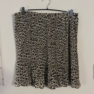 Banana Republic Cheetah Print Ruched Skirt
